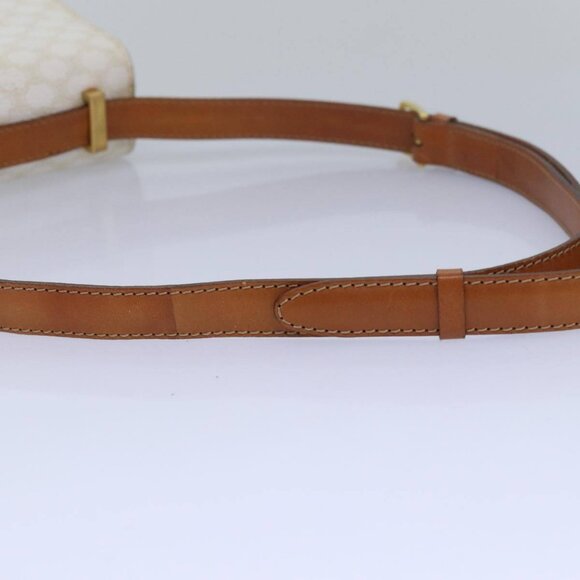 CELINE Macadam Canvas Shoulder Bag PVC White - Picture 7 of 15